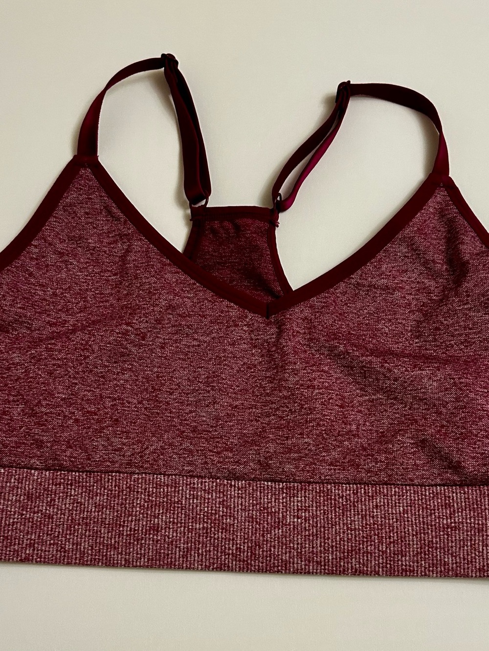PINK Victoria's Secret Maroon Seamless Sports Bralette